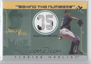 2003 EX - Behind The Numbers Game-Used - Patch #BTNGU-DW - Dontrelle Willis /99