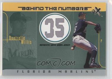 2003 EX - Behind The Numbers Game-Used #BTNGU-DW - Dontrelle Willis /500