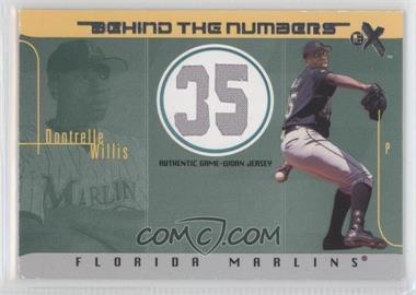 2003 EX - Behind The Numbers Game-Used #BTNGU-DW - Dontrelle Willis /500