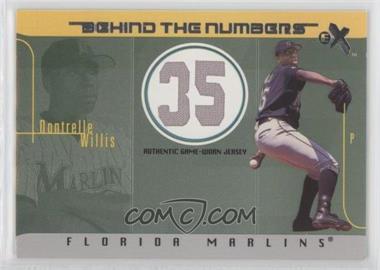 2003 EX - Behind The Numbers Game-Used #BTNGU-DW - Dontrelle Willis /500