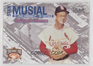 2003 Flair Greats - Ballpark Heroes #9 BH - Stan Musial