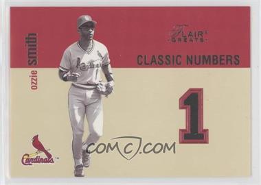 2003 Flair Greats - Classic Numbers #5 CN - Ozzie Smith