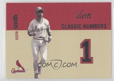 2003 Flair Greats - Classic Numbers #5 CN - Ozzie Smith