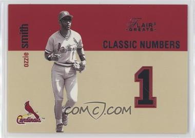 2003 Flair Greats - Classic Numbers #5 CN - Ozzie Smith