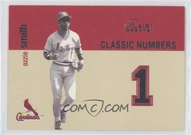 2003 Flair Greats - Classic Numbers #5 CN - Ozzie Smith