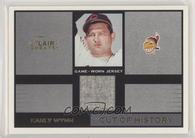 2003 Flair Greats - Cut of History Memorabilia - Gold #_EAWY - Early Wynn /100