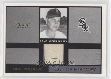 2003 Flair Greats - Cut of History Memorabilia - Gold #_HOWI - Hoyt Wilhelm /100