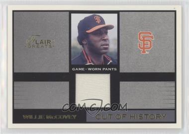 2003 Flair Greats - Cut of History Memorabilia - Gold #_WIMC - Willie McCovey /100