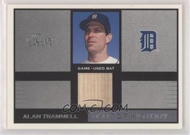 2003 Flair Greats - Cut of History Memorabilia #_ALTR - Alan Trammell