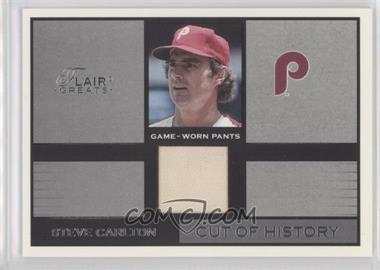 2003 Flair Greats - Cut of History Memorabilia #_STCA - Steve Carlton