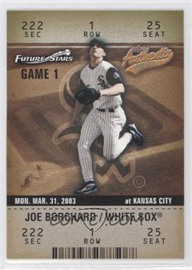 2003 Fleer Authentix - [Base] #101 - Future Stars - Joe Borchard