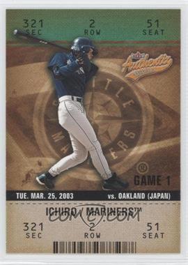 2003 Fleer Authentix - [Base] #68 - Ichiro