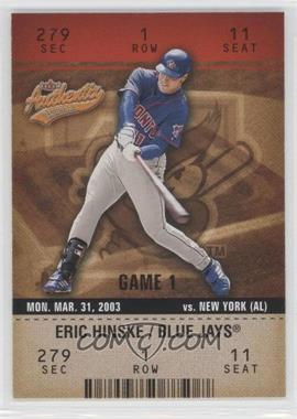 2003 Fleer Authentix - [Base] #69 - Eric Hinske