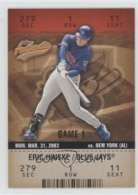 2003 Fleer Authentix - [Base] #69 - Eric Hinske