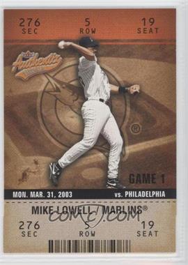 2003 Fleer Authentix - [Base] #91 - Mike Lowell