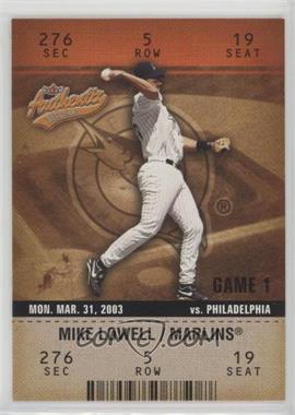 2003 Fleer Authentix - [Base] #91 - Mike Lowell