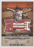 Ticket to the Majors - Jeremy Bonderman #/1,250