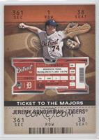 Ticket to the Majors - Jeremy Bonderman #/1,250