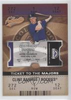 Ticket to the Majors - Clint Barmes #/1,250