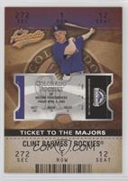 Ticket to the Majors - Clint Barmes #/1,250