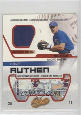 2003 Fleer Authentix - Jersey Authentix - Ripped #JA-EH - Eric Hinske