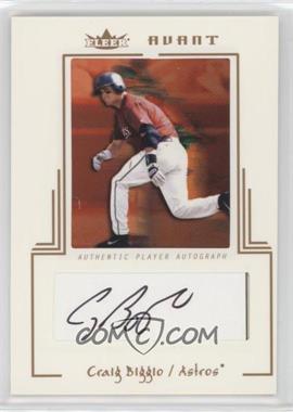 2003 Fleer Avant - Autographs - Copper #AAC/CB - Craig Biggio /150