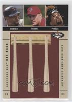 Jim Thome, Mike Piazza, Torii Hunter [EX to NM] #/250