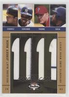 Eric Chavez, Alfonso Soriano, Jim Thome, Sammy Sosa #/150