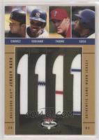 Eric Chavez, Alfonso Soriano, Jim Thome, Sammy Sosa [EX to NM] #/150