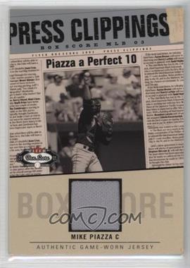 2003 Fleer Box Score - Press Clippings Jerseys #MP-PC - Mike Piazza