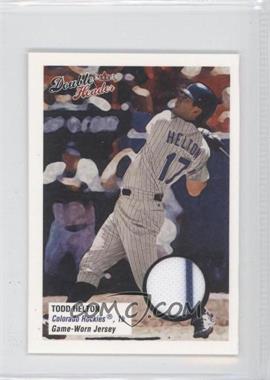 2003 Fleer Double Header - Game-Used #_TOHE - Todd Helton