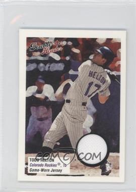 2003 Fleer Double Header - Game-Used #_TOHE - Todd Helton