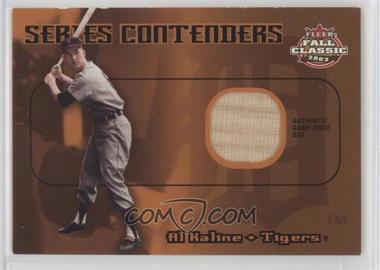 2003 Fleer Fall Classic - Series Contenders Bats #_ALKA - Al Kaline