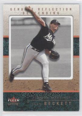 2003 Fleer Genuine - [Base] - Reflection Descending #57 - Josh Beckett /74