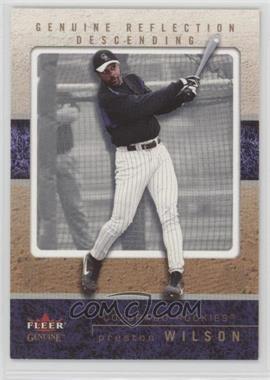 2003 Fleer Genuine - [Base] - Reflection Descending #95 - Preston Wilson /36