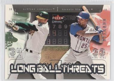 2003 Fleer Genuine - Long Ball Threats #10 LB - Eric Chavez, Carlos Delgado