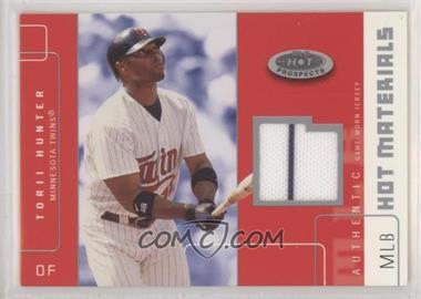 2003 Fleer Hot Prospects - Hot Materials #HM-TH - Torii Hunter /499 [EX to NM]