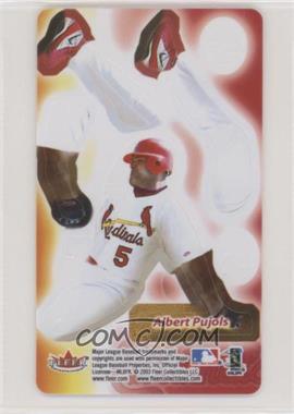 2003 Fleer MLB 3-D Stars - [Base] #_ALPU.1 - Albert Pujols (Sliding)