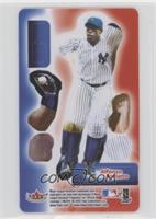 Alfonso Soriano (Fielding, Pinstripes, Left Arm Up)
