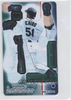 Ichiro Suzuki (Batting, White Mariners Jersey)