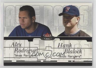 2003 Fleer Mystique - Awe Pairs #7 AP - Alex Rodriguez, Hank Blalock /250