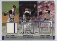 Randy Johnson, Curt Schilling, Brandon Webb (Randy Johnson Memorabilia) #/150