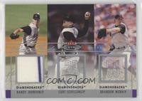 Randy Johnson, Curt Schilling, Brandon Webb (Randy Johnson Memorabilia) #/150