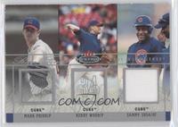 Mark Prior, Kerry Wood, Sammy Sosa #/150