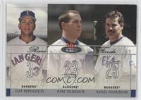 Alex Rodriguez, Mark Teixeira, Rafael Palmeiro #/250