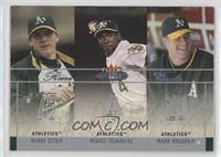 Barry Zito, Miguel Tejada, Mark Mulder #/250