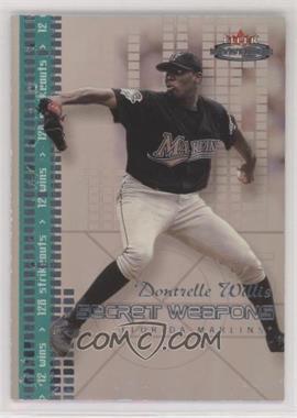 2003 Fleer Mystique - Secret Weapons #2SW - Dontrelle Willis /250