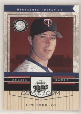 2003 Fleer Patchworks - [Base] - Star Rubies #102 - Rookie Ranks - Lew Ford /100