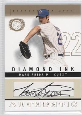 2003 Fleer Patchworks - Diamond Ink #DI-DI - Mark Prior /88