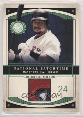 2003 Fleer Patchworks - National Patchtime - Green #NPT-MR2 - Manny Ramirez /100